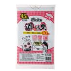  дезодорация пакет 45L 10 листов ввод удаление . запах дезодорация ( мусорный пакет 45 литров запах меры ширина 65× длина 80cm кухня большой белый половина прозрачный )