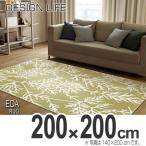 ■在庫限り・入荷なし■ラグ　カーペット　スミノエ　エダラグ　200×200cm （ ラグマット 床暖房対応 防ダニ ）