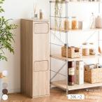 送料無料 幅25 ゴミ箱 分別 2段 20l スリム おしゃれ ダストボックス ごみ箱 キッチン 収納 ブラウン DB-960R-BR DB-960