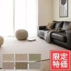 カーペット 激安 通販 1cm刻み カット無料 アスワン Wall to Wall CARPET！中京間6畳(横273×縦364cm)オーバーロック加工品 MDY-02