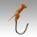 ベロス ダルマボードフックピンマブルブラウン3本 BHP-3512BR 1個