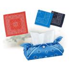 a- Tec бандана коробка для салфеток покрытие синий 50935