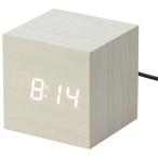 a- Tec под дерево LED часы белый 5383