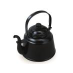 ショッピングホーロー ダッチウエスト レトロ ホーローケトル IH対応可能 2.3L マットブラック RTK-02