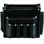 ショッピング広島 広島 本革腰袋 240 ブラック 幅260×高220×奥行140mm 198-12