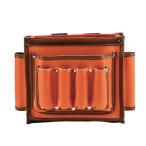 広島 本革製腰袋 240 オレンジ 幅260×高220×奥行140mm 198-18