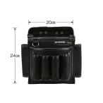 広島 スリムコーデュラ 腰袋 200 ブラック 775-81