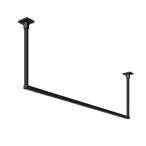 川口技研 ホスクリーン 室内用物干 BAR ブラック 幅1820mm 高さ600mm BAR1-6018-BK
