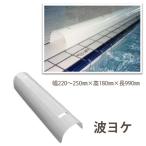 みずわ工業 波ヨケ プールオーバーフロー水 還流壁 幅220〜250mm×高180mm×長990mm 1枚入