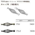 トーソー 装飾カーテンレール クラスト19部品 キャップB 1組2個入 ブラス/ ブラック どちらか