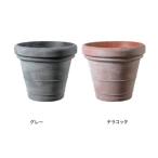 トーシン プランター エルム グレー/テラコッタ GP-TP-TM40 インポート ポリエチレン 穴あり 外φ400×H350mm 内φ340×H340mm