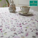 ミントン　テーブルクロス　ハドンホールグレー サイズ　円形直径130Rcm 撥水加工　日本製