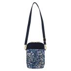 ショッピングリバティ ミニショルダーバッグ ネイビーブルー Felda　LIBERTY リバティプリント バッグ 小さめ コンパクト プレゼント ギフト レディース 新作