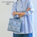 トートバッグ ネイビーブルー Strawberry Thief Spring　LIBERTY リバティプリント バッグ 小さめ コンパクト プレゼント ギフト レディース