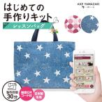 はじめての手作りキット 【 レッスンバッグ 】 手作りキット ミシン 簡単 初心者 型紙付き 生地 QRコード 動画 レシピ 手芸 ハンドクラフト 入園入学