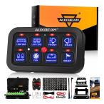 Auxbeam 8�M�����O �X�C�b�`�p�l�� BA80 ���������@�\�t�� LED �^�b�`�R���g���[���p�l���{�b�N�X �d�q�����[�V�X�e�� �J�[�^�b�`�X�C�b�`�{�b�N�X ���j�o�[�T��
