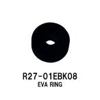 R27-01EBK08 EVAリング 1個入 約2g EVA ブラック 黒 Black グリップ ワンポイント アクセント 延長 部分補修 補修用リング ジャストエース ロッドビルディング