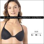 ブラジャー パット有り 3/4カップブラジャー フロントホック レーサーバック　　(42)C75サイズ　604012