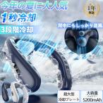 ネッククーラー 首掛け 大型冷却プレート付 背中送風 節電 半導体冷却 静音 携帯 扇風機 羽なし 首かけ ネックファン ひんやり おしゃれ 熱中症対策 グッズ 2024