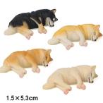 犬 （ 柴犬 ネムネム ミニミニ マグネット 横向き ） 置物 インテリア 犬 各種 雑貨 グッズ ポリレジン 犬屋 ギフト プレゼント オフ会 犬友 友だち