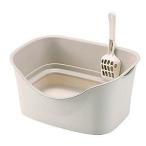 ショッピング猫 トイレ ボンビアルコン ラクラク猫トイレ Wブロック アイボリー