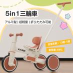 5in1 三輪車 アルミ製 超軽量 子供用三輪車 折りたたみ 折り畳み式 コントロールバー 取り外し可能ペダル BTM 子供の日