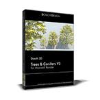 DOSCH 3D : Trees &amp; Conifers for Maxwell Render (D3D-TC3-MR)