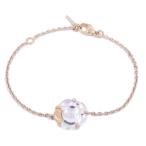 ショッピングバカラ Baccarat バカラ Bフラワー ブレスレット シルバー925 ゴールドGP/クリスタル クリア【いおき質店】