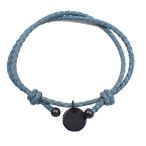 ショッピングbottega Bottega Veneta ボッテガヴェネタ イントレチャート ブレスレット ブルー系 レザー【いおき質店】