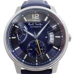 ショッピングポールスミス ポールスミス マスターピース 2019 300本限定 自動巻き メンズ 腕時計 青文字盤 純正革ベルト BJ9-011-70【いおき質店】