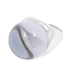 ショッピングバカラ Baccarat バカラ リング 指輪 シルバー925/クリスタル クリア 9号【いおき質店】