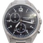 ショッピングハミルトン ハミルトン カーキ パイロット パイオニア クロノグラフ クォーツ メンズ 腕時計 純正SSベルト H76512133【いおき質店】