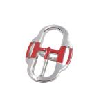 HERMES Hermes шарф кольцо Mini * книжка ru серебряный × оттенок красного [... ломбард ]