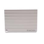 RIMOWA リモワ 名刺入れ カードケース アルミニウム製 シルバー×グリーン【いおき質店】