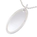 GUCCI Gucci овальный plate мяч цепь колье серебряный 925[... ломбард ]