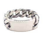 UNOAERREu Noah ere цепь plate кольцо кольцо серебряный 925 17.5 номер [... ломбард ]