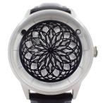 ショッピング自動巻き HUMISM ヒューミズム KATO キネティックアート 自動巻き メンズ 腕時計 白文字盤 ディスク針 革ベルト【いおき質店】