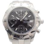 タグホイヤー エクスクルーシブ クロノグラフ 自動巻き メンズ 腕時計 黒文字盤 純正SSベルト CN2111【いおき質店】