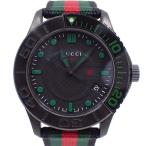 グッチ YA126229 Gタイムレス スポーツ クォーツ メンズ 腕時計 黒文字盤 純正シェリーラインベルト【いおき質店】