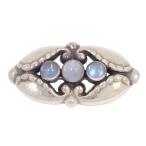 GEORG JENSEN ジョージジェンセン 156 ブローチ シルバー925/ムーンストーン【いおき質店】