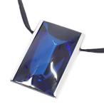 ショッピングバカラ Baccarat バカラ インソムナイト ペンダント ネックレス シルバー925/クリスタル ブルー系【いおき質店】