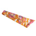 HERMES Hermes tsui Lee мой . шелк 100% orange серия [... ломбард ]