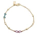 [ прекрасный товар ]COACH Coach лента браслет Gold цвет металлические принадлежности / стразы [... ломбард ]