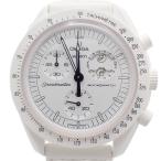 【美品】スウォッチ OMEGA × Swatch ミッション トゥ ザ ムーンフェイズ フルムーン スヌーピー クォーツ 腕時計 SO33W700【いおき質店】