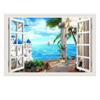 ショッピングウォールステッカー ウォールステッカー  偽窓ステッカー  3D 風景 壁紙 シール ウォールシール 窓ポスター 飲食店 店 会社 壁装飾 リビングルーム  寝室 玄関 インテリア  部屋飾り