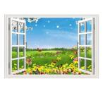 ショッピングウォールステッカー ウォールステッカー  偽窓ステッカー  3D 風景 壁紙 シール ウォールシール 窓ポスター 飲食店 店 会社 壁装飾 リビングルーム  寝室 玄関 インテリア  部屋飾り