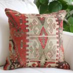 クッションカバー 40cmサイズ オールドキリム　Old Kilim Cushion カイセリ　ギョムルゲン