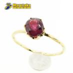 送料無料 ルビー リング K18 11号 ソーティング付 細い シンプル 金 ゴールド 指輪 逸品質屋 丸高甲子園店 19k527-5