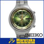 送料無料 SEIKO 5 SPORTS セイコー5 スポーツ スピードタイマー 7015-8000 自動巻 ヴィンテージ メンズ ウォッチ 逸品質屋 丸高