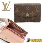 ショッピングルイヴィトン 【ルイヴィトン】ポルトモネ ロザリ M62361 ICチップ モノグラム ローズ バレリーヌ ミニ財布 LOUIS VUITTON 中古 24k446-1